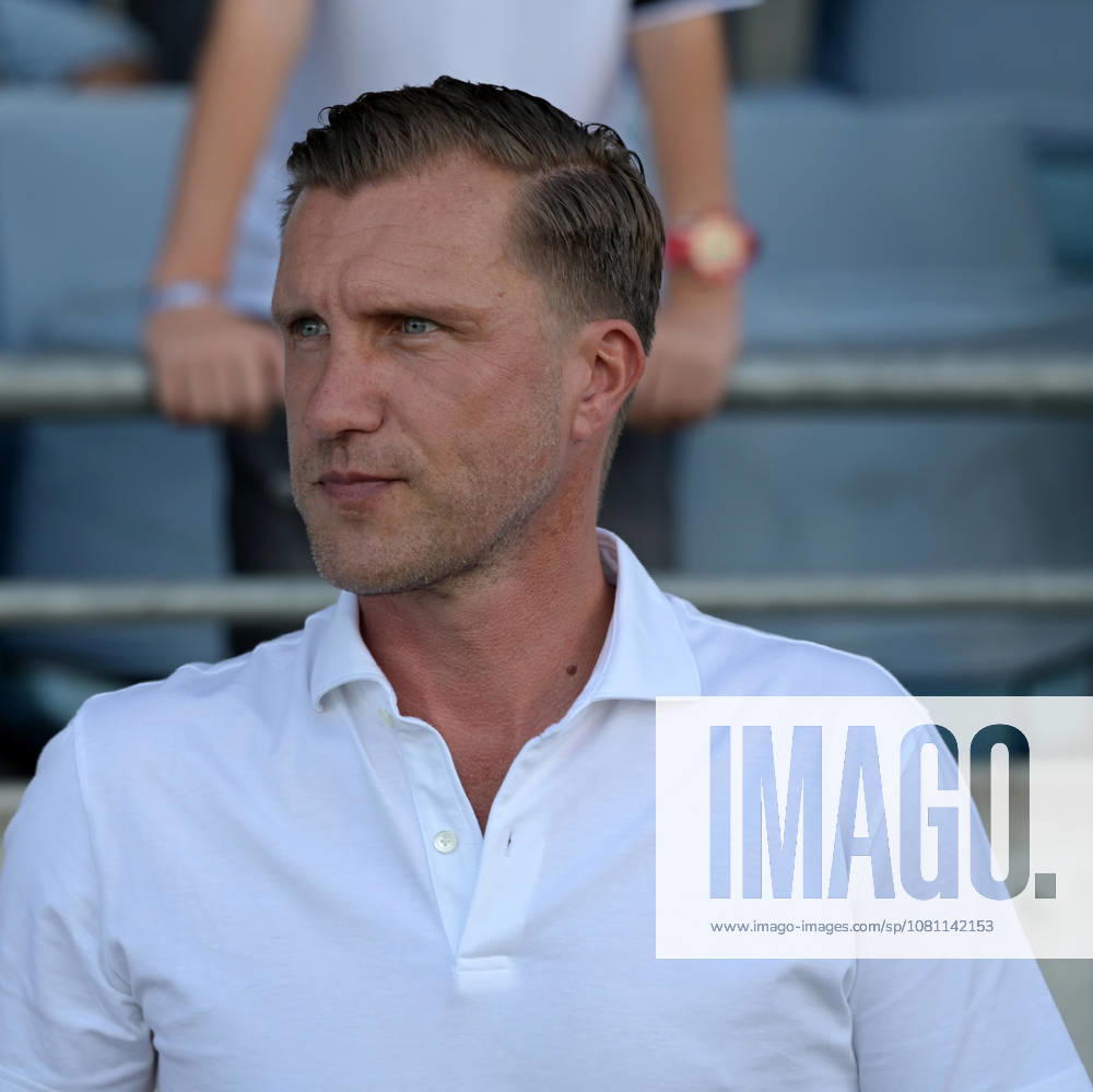 Markus Krösche, Eintracht Frankfurt s sporting director, is photographed during the soccer exhibition match between Eintracht Frankfurt and FSV Frankfurt on August 12, 2026, in Frankfurt. DFL and DFB regulations prohibit any use of photographs as image sequences and or quasi-video content.EO