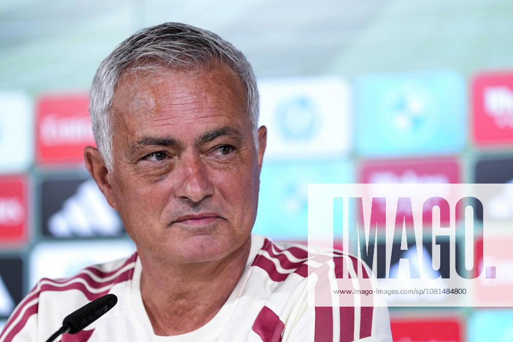 Jose Mourino, head coach of Real Madrid, attends his press conference, PK, Pressekonferenz during the training day of Real Madrid ahead the Spanish League, LaLiga EA Sports, football match against RC Espanyol de Barcelona at Ciudad Deportiva Real Madrid on August 21, 2026, in Valdebebas, Madrid, Spain. Valdebebas Spain - ZUMAa181 20260821_zaa_a181_001