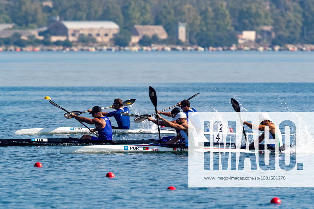 OTHER - Mediterranean Games - 20th Mediterranean Games Photo by IPA ABACAPRESS.COM87663806 - K2 Giacomo Cinti and Alessio Campari during the 20th Mediterranean Games, held in Taranto, Italy, on August 21, 2026 Taranto Italy