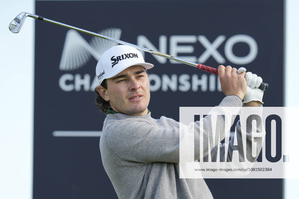 BALMEDIE, SCOTLAND - AUG 21: Maximilian Steinlechner (AUT) plays from the third tee during Round 2 at the 2026 Nexo Championship at the Trump International Golf Links, Balmedie on August 21, 2026 in Aberdeenshire, Scotland The 2026 Nexo Championship