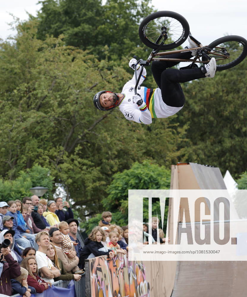 Men s Qualifying Round at the BMX Freestyle Park European Championships in Darmstadt s Bürgerpark, hosted by VC Darmstadt, August 21–23, 2026. Here, Anthony Jeanjean (FRA), the reigning 2025 world champion in the course, competes in the qualifying round in Darmstadt, Hesse, Germany.