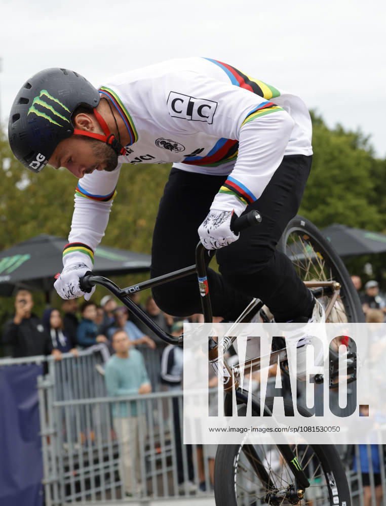 Men s Qualifying Round at the BMX Freestyle Park European Championships in Darmstadt s Bürgerpark, hosted by VC Darmstadt, August 21–23, 2026. Here, Anthony Jeanjean (FRA), the reigning 2025 world champion in the course, competes in the qualifying round in Darmstadt, Hesse, Germany.