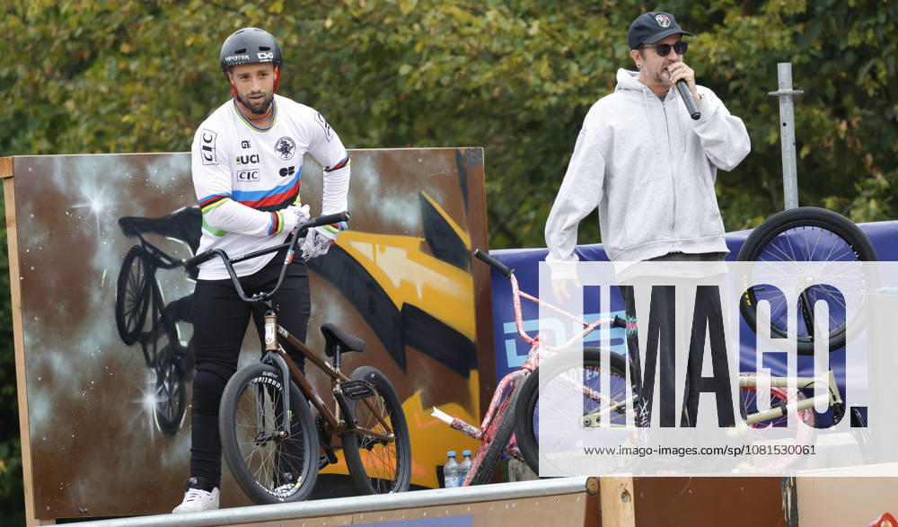 Men’s Qualifying Round at the BMX Freestyle Park European Championships in Darmstadt’s Bürgerpark, hosted by VC Darmstadt, August 21–23, 2026. Pictured here is Anthony Jeanjean (FRA), the reigning 2025 world champion, after his qualifying run in Darmstadt, Hesse, Germany.