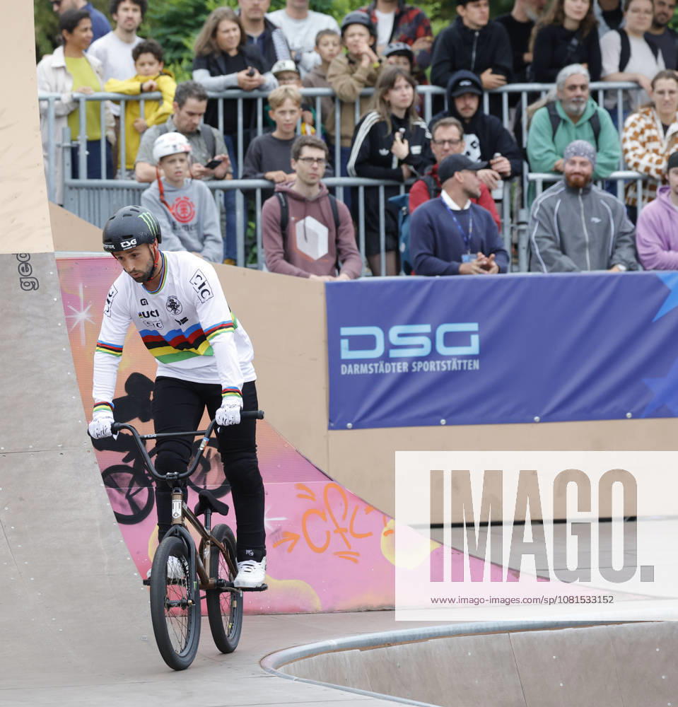 Men s Qualifying Round at the BMX Freestyle Park European Championships in Darmstadt s Bürgerpark, hosted by VC Darmstadt, August 21–23, 2026; here, Benjamin Daldy (FRA) during the competition in Darmstadt, Hesse, Germany