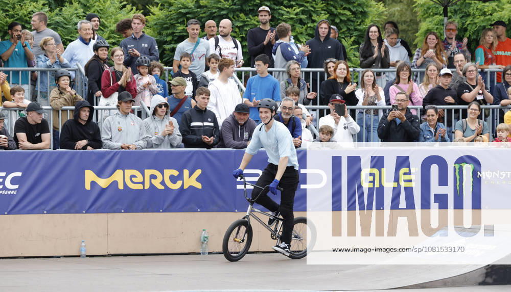 Men s Qualifying Round at the BMX Freestyle Park European Championships in Darmstadt s Bürgerpark, hosted by VC Darmstadt, August 21–23, 2026. Here: Irek Rizaev (AIN) during the competition in Darmstadt, Hesse, Germany