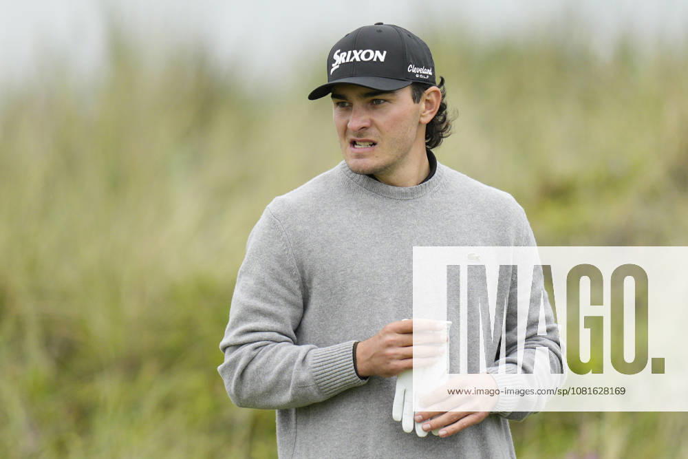 BALMEDIE, SCOTLAND - AUG 22: Maximilian Steinlechner (AUT) waits on the third tee during Round 3 at the 2026 Nexo Championship at the Trump International Golf Links, Balmedie on August 22, 2026 in Aberdeenshire, Scotland The 2026 Nexo Championship