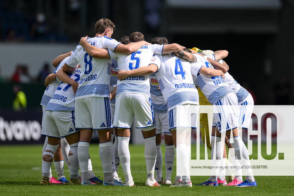 Soccer, DFB Cup, 20260822, MSV Duisburg vs. SV 07 Elversberg. Pictured: Duisburg rallies at the Schauinsland Reisen Arena in North Rhine-Westphalia, Germany