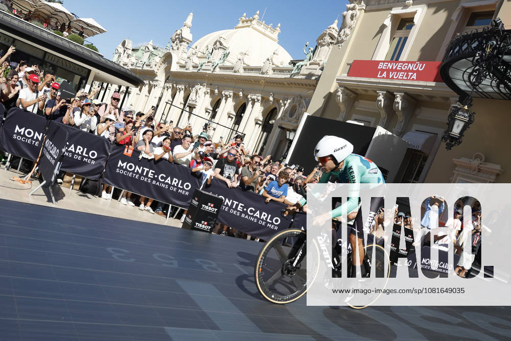 Spanish rider Diego Uriarte (Kern Pharma) in action during Tour of Spain s first stage, a 9.4 kilometers time trial in Monaco. First stage. Time trial in Monaco (9.4 km) !ACHTUNG: NUR REDAKTIONELLE NUTZUNG!