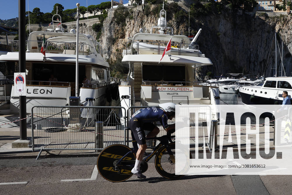 Irish rider Edward Dunbar (Pinarello-Q36.5 Pro Cycling) in action during Tour of Spain s first stage, a 9.4 kilometers time trial in Monaco, 22 August 2026. First stage. Time trial in Monaco (9.4 km) !ACHTUNG: NUR REDAKTIONELLE NUTZUNG!