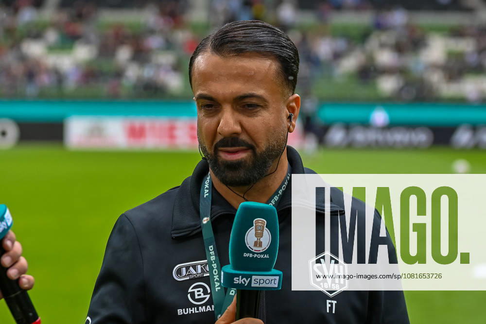 Feyhat Tuencel, SV Hemelingen Coach, in an interview: SV Hemelingen vs. Hannover 96, Soccer, DFB Cup, 1st Round, 2026–2027 Season, August 22, 2026, SV Hemelingen vs. Hannover 96, Soccer, DFB Cup, First Round, 2026–2027 Season, August 22, 2026, Bremen