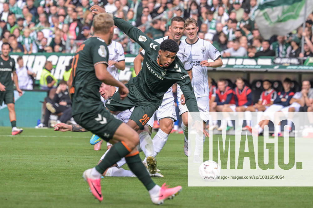 Salim Musah, SV Werder Bremen 29 vs. All, Lüneburger SK Hansa SV Werder Bremen, Soccer, DFB Cup, DFB, August 22, 2026. DFB regulations prohibit any use of photographs as image sequences and or quasi-video. Hamburg, Hamburg, Germany