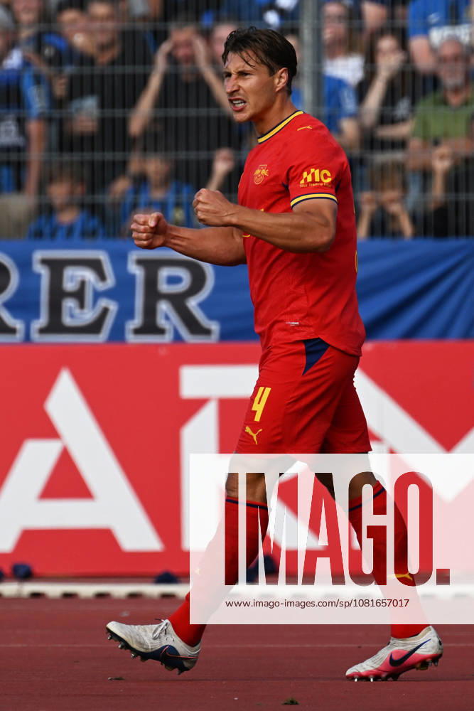Soccer, DFB Cup First Round, Eintracht Trier vs. RB Leipzig – Goal celebration after Willi Orban scored the 0-2 goal for RB Leipzig against Trier