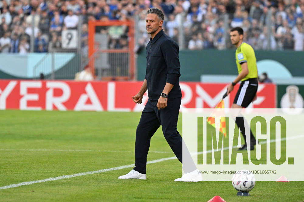 Soccer, DFB Cup, First Round, Eintracht Trier vs. RB Leipzig, Head Coach Martin Demichelis, RB Leipzig, Trier