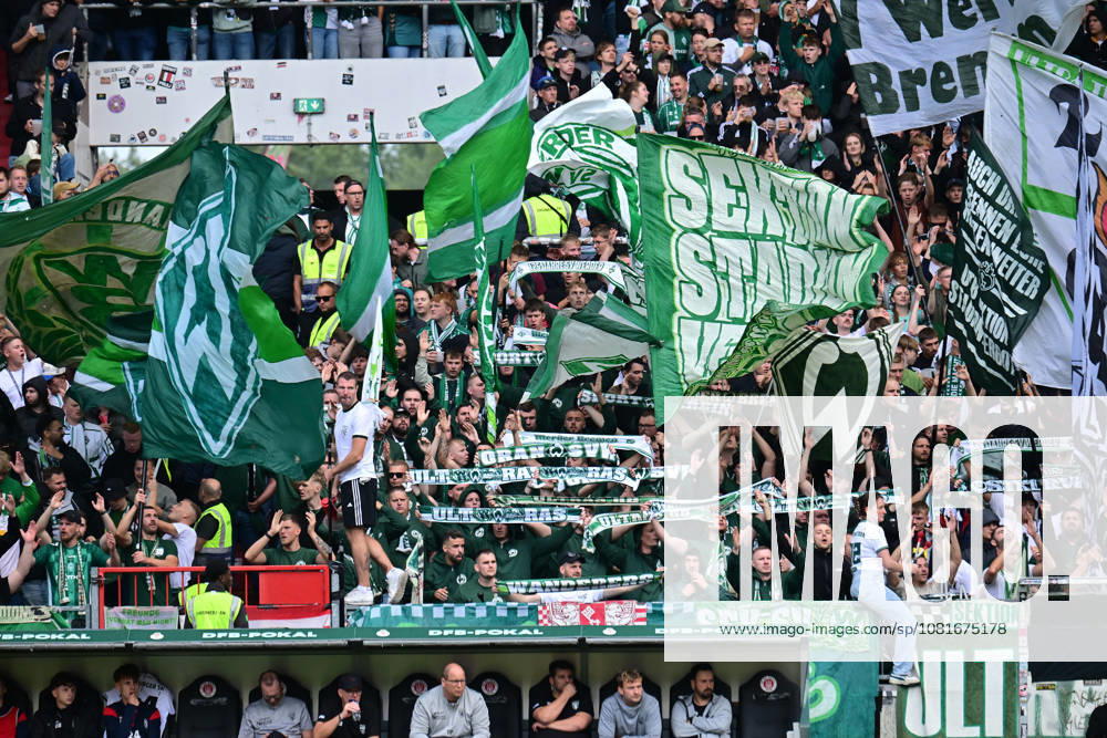 German Soccer, Men, DFB Cup, 1st Round, 2026–2027 Season, Hamburg, Lüneburger SK vs. Werder Bremen. Note to Bremen fans: DFB and DFL regulations prohibit any use of photographs as image sequences and or quasi-video. Millerntor Stadium, Hamburg, Germany