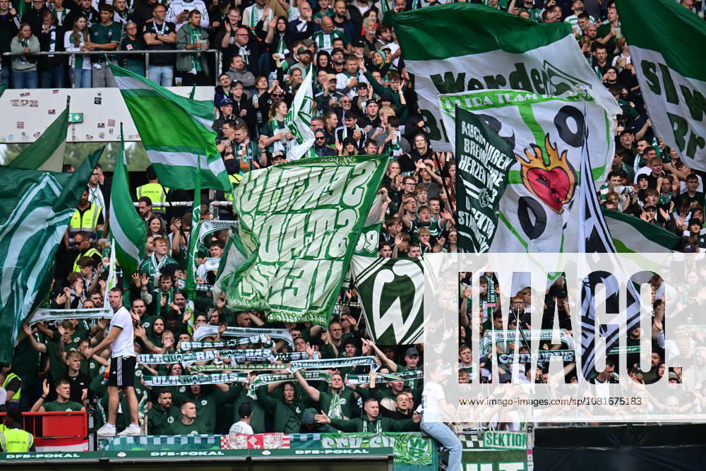 German Soccer, Men, DFB Cup, 1st Round, 2026–2027 Season, Hamburg, Lüneburger SK vs. Werder Bremen. Note to Bremen fans: DFB and DFL regulations prohibit any use of photographs as image sequences and or quasi-video. Millerntor Stadium, Hamburg, Germany