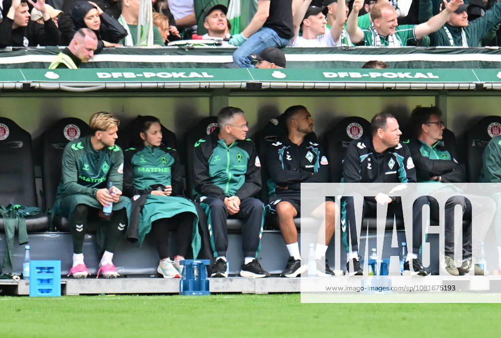 German Soccer, Men, DFB Cup, First Round, 2026–2027 Season, Hamburg, Lüneburger SK vs. Werder Bremen; Niclas Füllkrug (Werder) on the bench after being substituted; DFB and DFL regulations prohibit any use of photographs as image sequences and or quasi-video; Hamburg Millerntorstadion, Hamburg, Germany