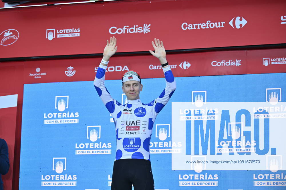Start of the Vuelta a Espana in Monaco Cyclist Tadej Pogacar receives the points jersey as the mountain leader during the first stage of the Vuelta a Espana on August 22, 2026, in Monaco, France. The 2026 Vuelta a Espana begins today, August 22, in Monaco and ends on Sunday, September 13, in Granada. There will be 21 stages, covering 3,275 km and featuring more than 58,000 meters of cumulative elevation gain. For the first time, the final finish will not be in Madrid, but in the vicinity of the Alhambra. AUGUST 22, 2026 CYCLING TOUR ROYALTY CYCLING BIKES BICYCLES TIME TRIAL START FIRST STAGE MONACO TOUR CASINO Monaco France Monaco France Spain