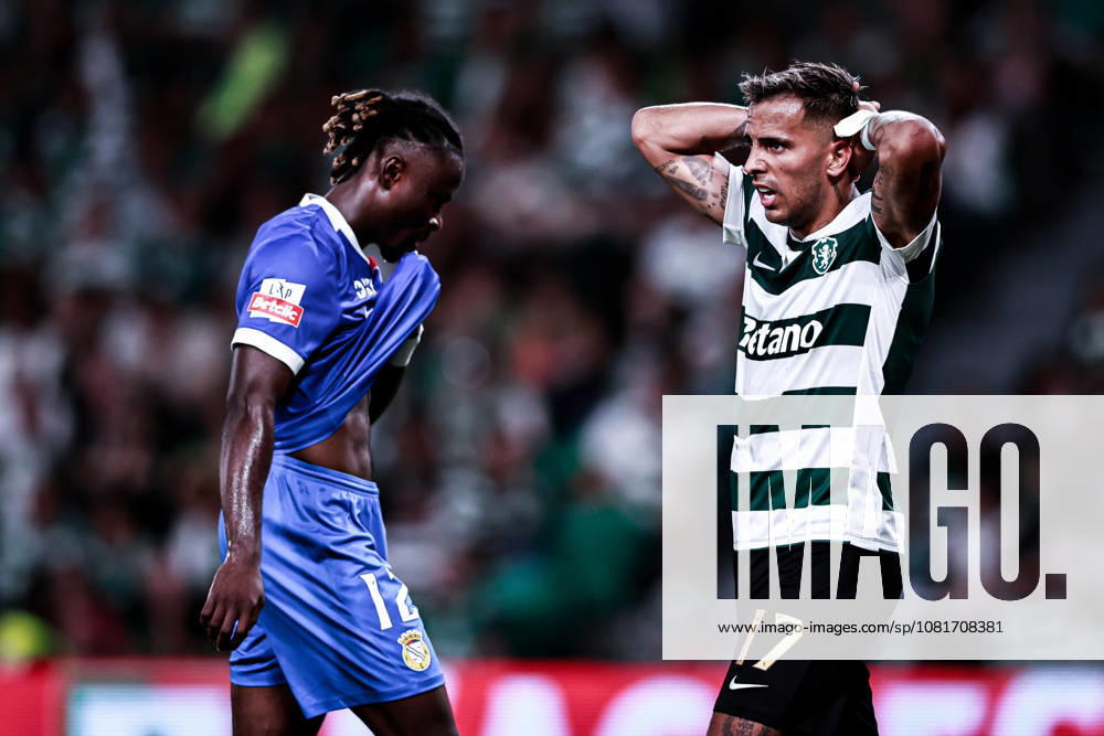 Rodrigo Zalazar of Sporting CP reacts during the primeira liga Portugal Betclic match between Sporting CP and FC Alverca at Estadio Jose Alvalade in Lisboa on August 22, 2026 Lisboa Portugal - ZUMAg283 20260822_zsp_g283_060