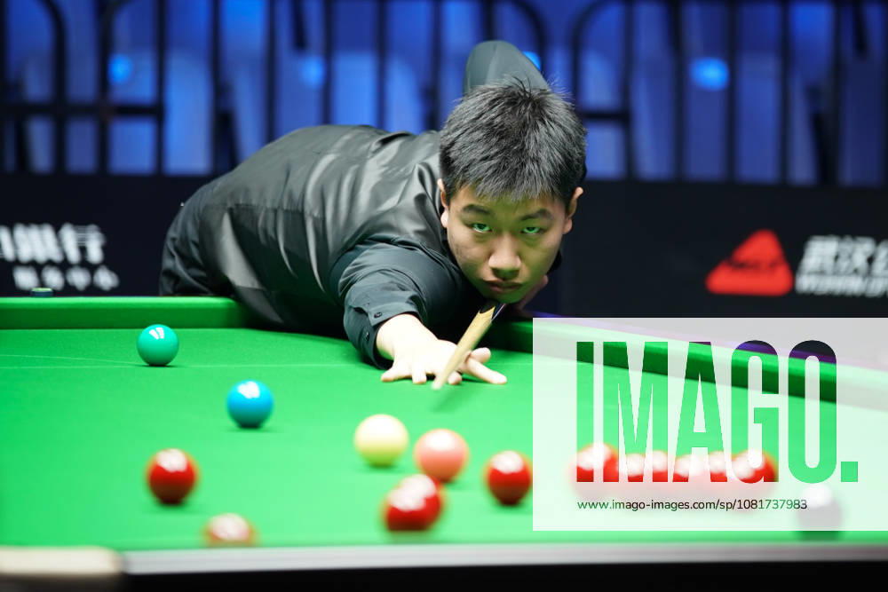 Gao Yang of China plays a shot in the first round match against Guan Zhen of China on day 1 of Wuhan Open 2026 at the Optics Valley Gymnasium of Huazhong University of Science and Technology on August 23, 2026 in Wuhan, Hubei Province of China.