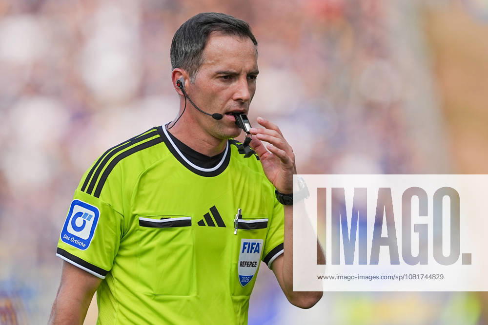 Soccer, DFB Cup, 1 FC Saarbrücken vs. Hertha BSC, 2026–2027 season, Ludwigsparkstadion, Benjamin Brand (referee). DFB regulations prohibit any use of photographs as image sequences and or quasi-video.