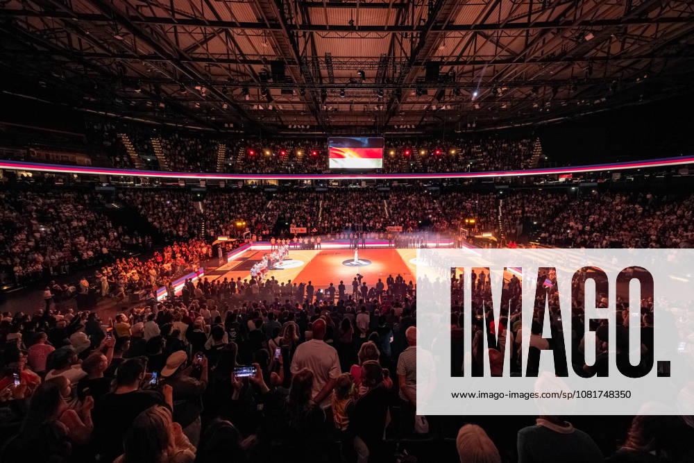 Basketball Hamburg, August 22, 2026; Turkish Airlines Supercup 2026 Final: Germany (GER) vs. Croatia (CRO); National Anthem; Barclays Arena, Hamburg; Sports Venue