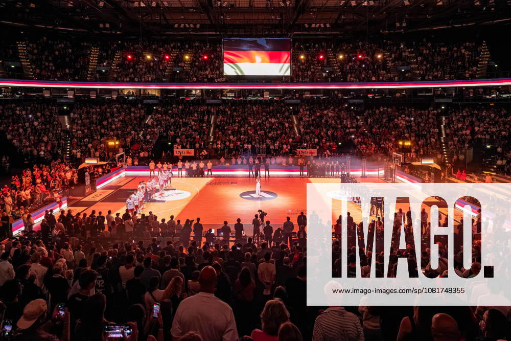Basketball Hamburg, August 22, 2026; Turkish Airlines Supercup 2026 Final: Germany (GER) vs. Croatia (CRO); National Anthem; Barclays Arena, Hamburg; Sports Venue