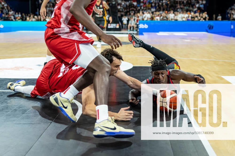 Basketball Hamburg, August 22, 2026—2026 Turkish Airlines Supercup Final: Germany (GER) vs. Croatia (CRO)—Isaac Bonga, Germany, No. 00