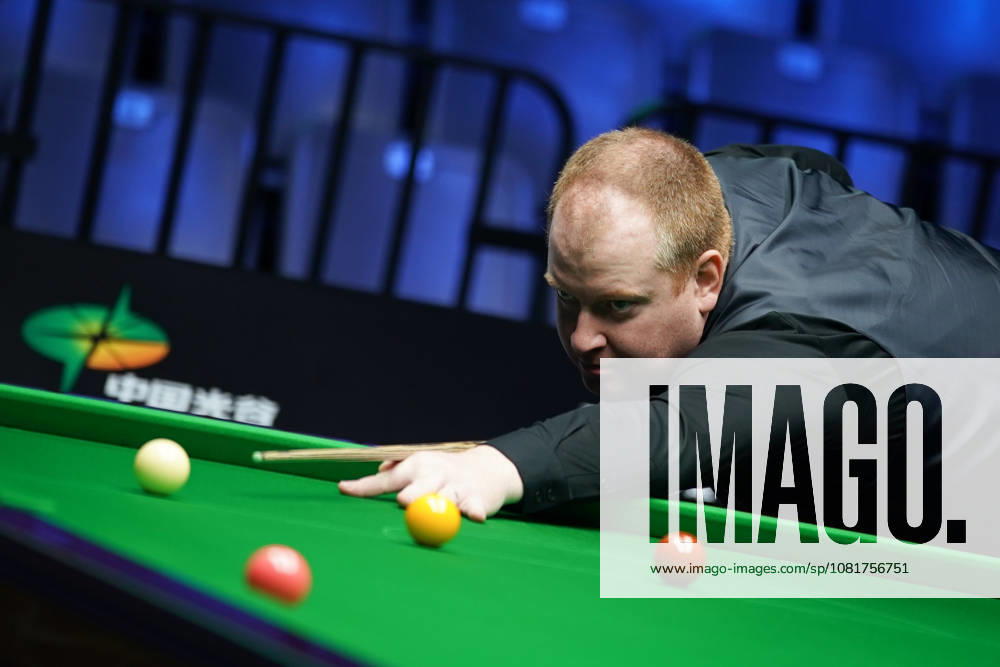 Jordan Brown of Northern Ireland plays a shot in the first round match against Chris Wakelin of England on day 1 of Wuhan Open 2026 at the Optics Valley Gymnasium of Huazhong University of Science and Technology on August 23, 2026 in Wuhan, Hubei Province of China.