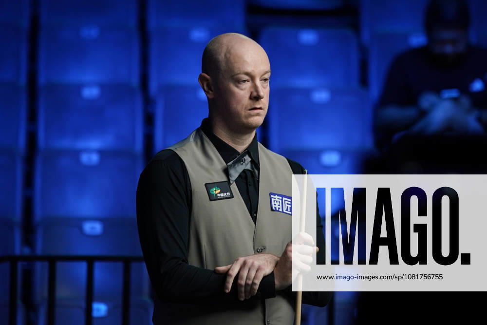 Chris Wakelin of England reacts in the first round match against Jordan Brown of Northern Ireland on day 1 of Wuhan Open 2026 at the Optics Valley Gymnasium of Huazhong University of Science and Technology on August 23, 2026 in Wuhan, Hubei Province of China.