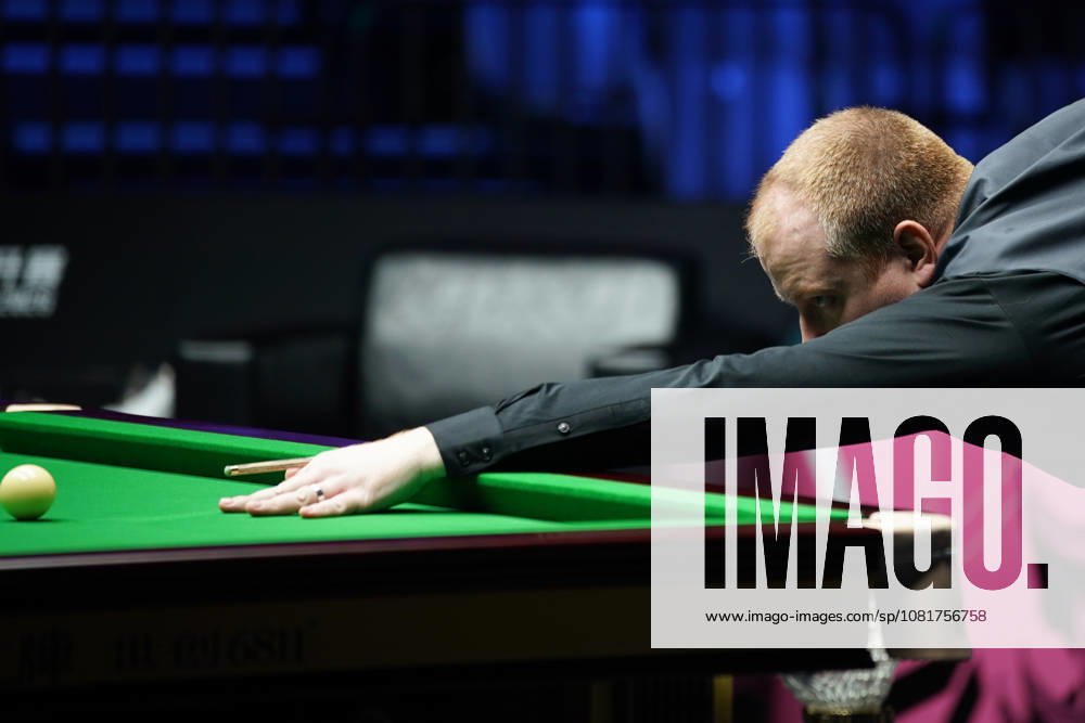 Jordan Brown of Northern Ireland plays a shot in the first round match against Chris Wakelin of England on day 1 of Wuhan Open 2026 at the Optics Valley Gymnasium of Huazhong University of Science and Technology on August 23, 2026 in Wuhan, Hubei Province of China.