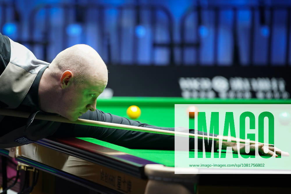 Chris Wakelin of England plays a shot in the first round match against Jordan Brown of Northern Ireland on day 1 of Wuhan Open 2026 at the Optics Valley Gymnasium of Huazhong University of Science and Technology on August 23, 2026 in Wuhan, Hubei Province of China.