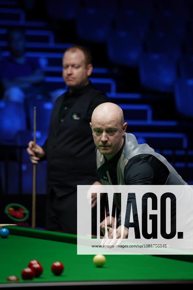 Chris Wakelin of England plays a shot in the first round match against Jordan Brown of Northern Ireland on day 1 of Wuhan Open 2026 at the Optics Valley Gymnasium of Huazhong University of Science and Technology on August 23, 2026 in Wuhan, Hubei Province of China.