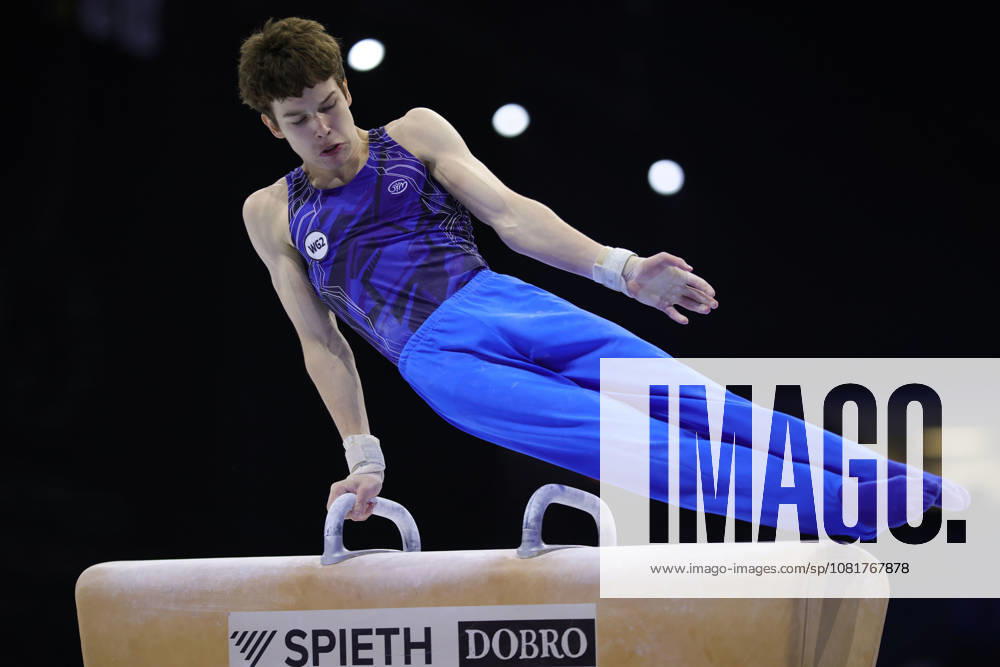 Daniil Smirnov, RUS, during the junior all-around final at the 2026 European Championships in Zagreb on August 23, 2026