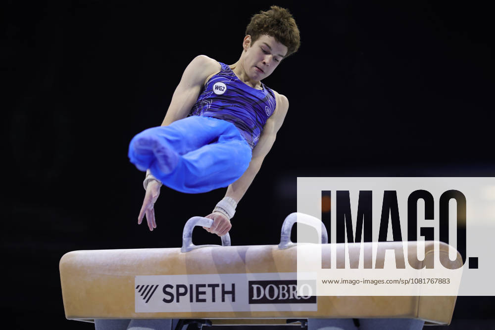 Daniil Smirnov, RUS, during the junior all-around final at the 2026 European Championships in Zagreb on August 23, 2026