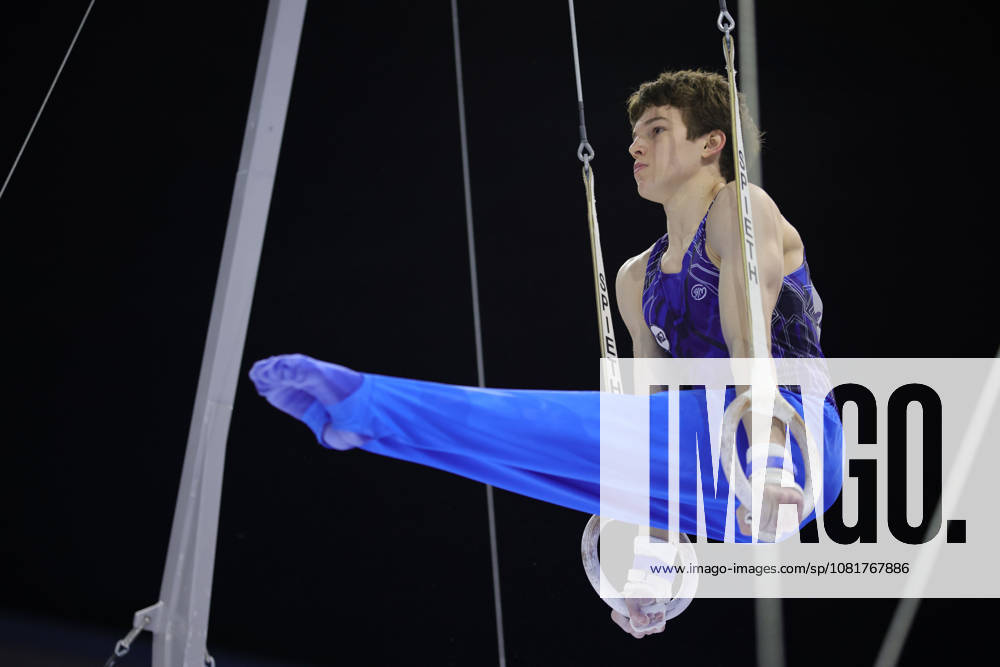 Daniil Smirnov, RUS, during the junior all-around final at the 2026 European Championships in Zagreb on August 23, 2026