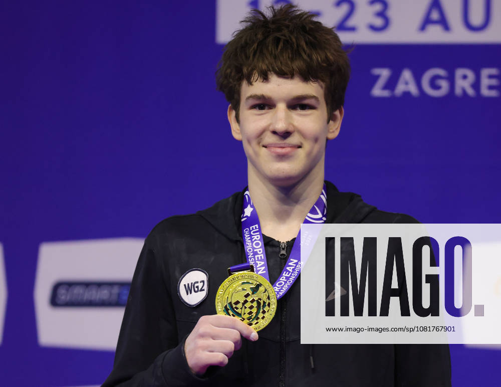 Daniil Smirnov, RUS, after the juniors all-around final at the 2026 European Championships in Zagreb on August 23, 2026