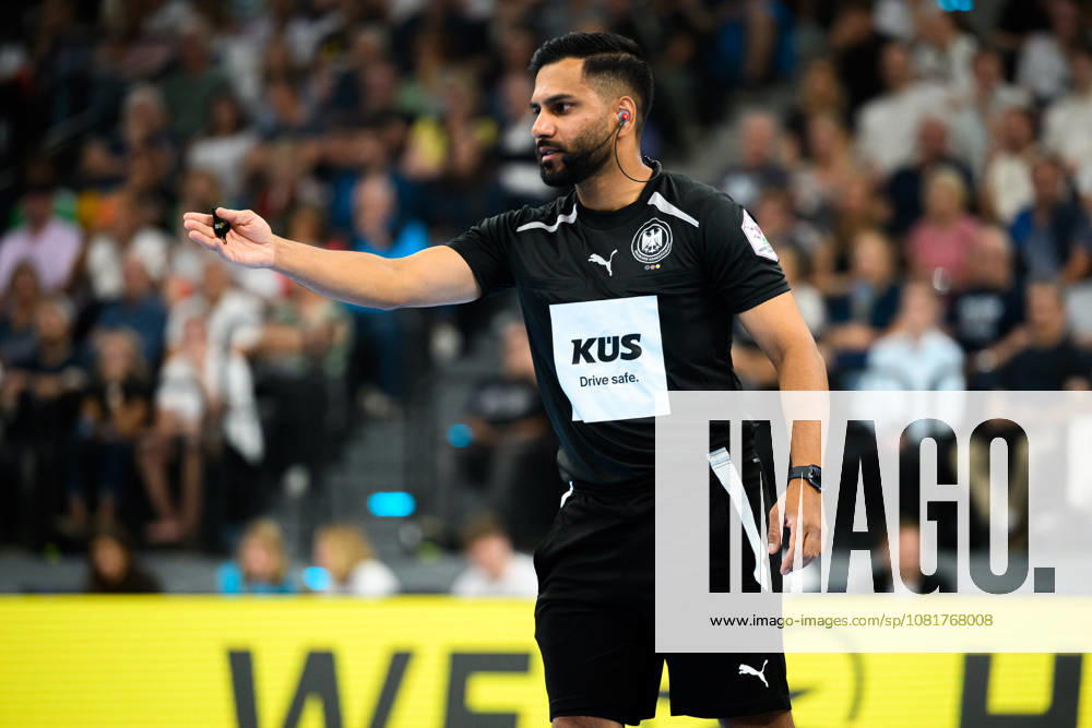 Munich HBL Super Cup 2026 SC Magdeburg Fuechse Berlin Referee Ramesh Thiyagarajah Munich SAP Garden Bavaria Germany
