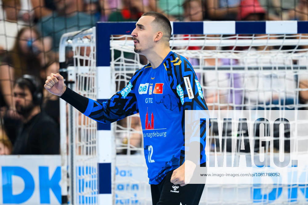 Munich HBL Super Cup 2026 SC Magdeburg, Fuechse Berlin, Goalie Matej Mandic, Magdeburg, Munich, SAP Garden, Bavaria, Germany