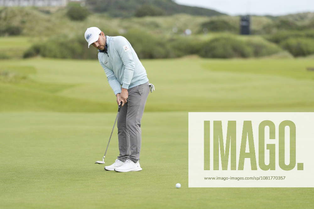 BALMEDIE, SCOTLAND - AUG 23: Lukas Nemecz (AUT) putts on the 2nd green during Round 4 at the 2026 Nexo Championship at the Trump International Golf Links, Balmedie on August 23, 2026 in Aberdeenshire, Scotland The 2026 Nexo Championship
