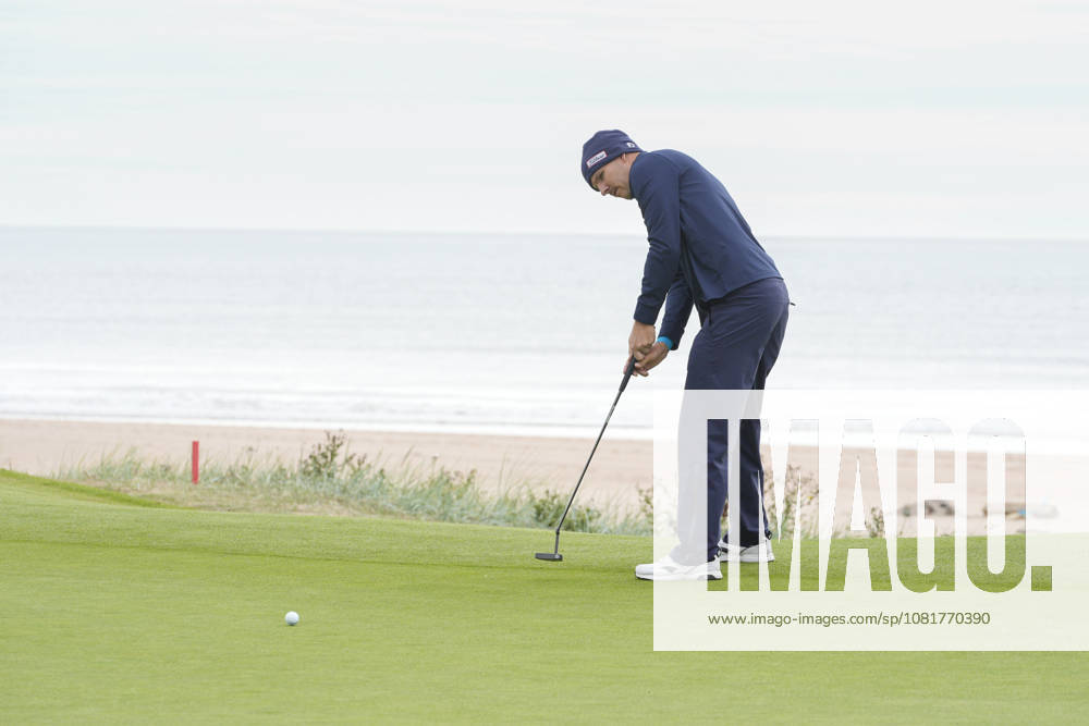 BALMEDIE, SCOTLAND - AUG 23: Yannik Paul (GER) putts on the 3rd green during Round 4 at the 2026 Nexo Championship at the Trump International Golf Links, Balmedie on August 23, 2026 in Aberdeenshire, Scotland The 2026 Nexo Championship