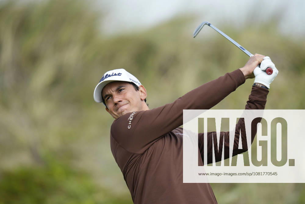 BALMEDIE, SCOTLAND - AUG 23: Matteo Manassero (ITL) plays from the third tee during Round 4 at the 2026 Nexo Championship at the Trump International Golf Links, Balmedie on August 23, 2026 in Aberdeenshire, Scotland The 2026 Nexo Championship