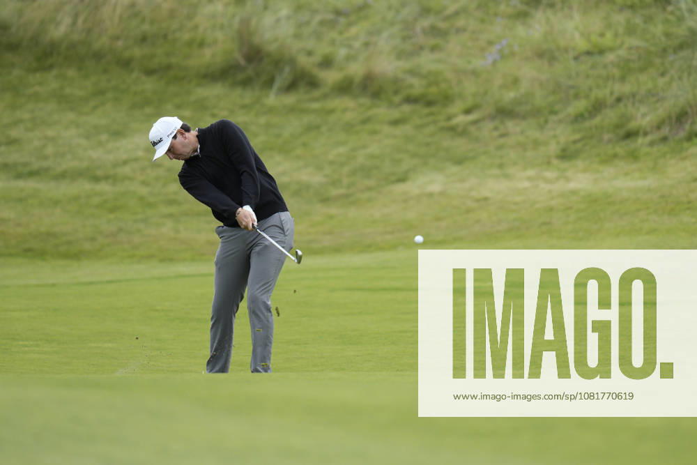 BALMEDIE, SCOTLAND - AUG 23: Jovan Rebula (RSA) plays from the first fairway during Round 4 at the 2026 Nexo Championship at the Trump International Golf Links, Balmedie on August 23, 2026 in Aberdeenshire, Scotland The 2026 Nexo Championship