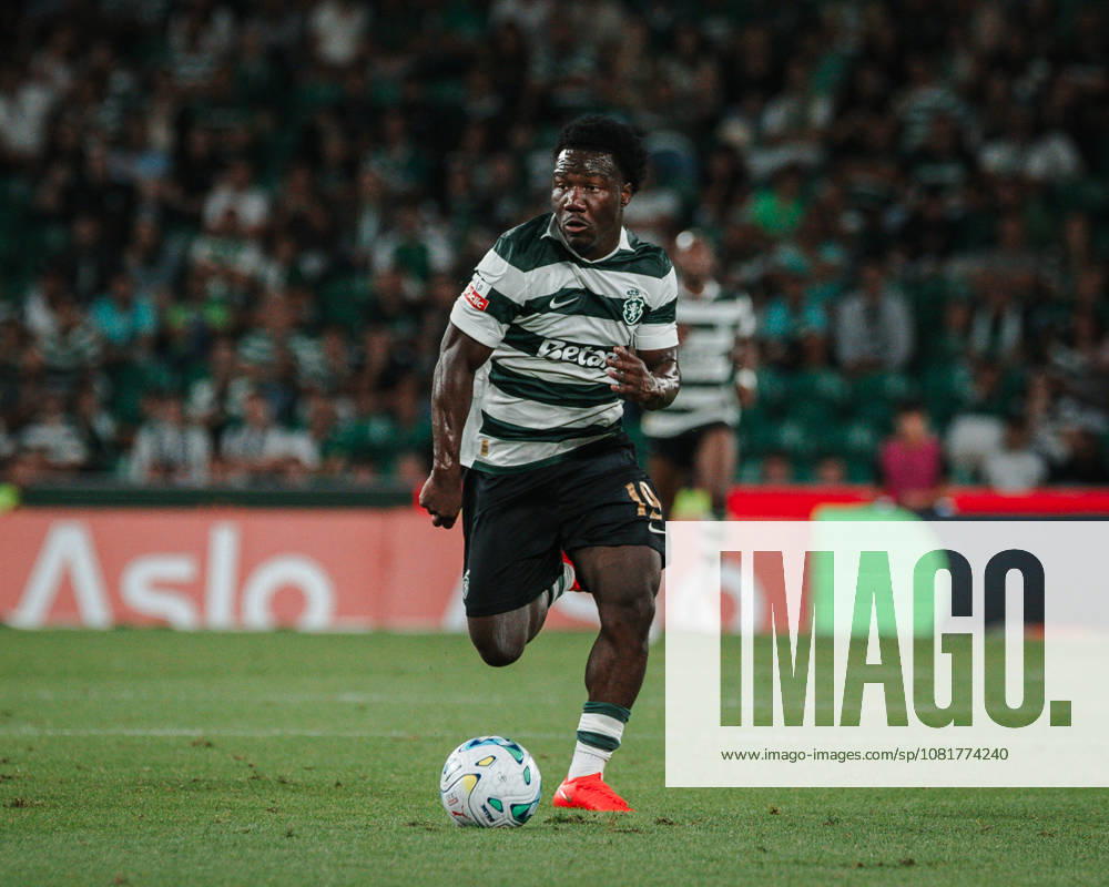 Nestory Irankunda of Sporting CP during the Liga Portugal match between Sporting CP and FC Alverca at Estadio Josà Alvalade, in Lisbon, Portugal. (Diogo Sautchuk)