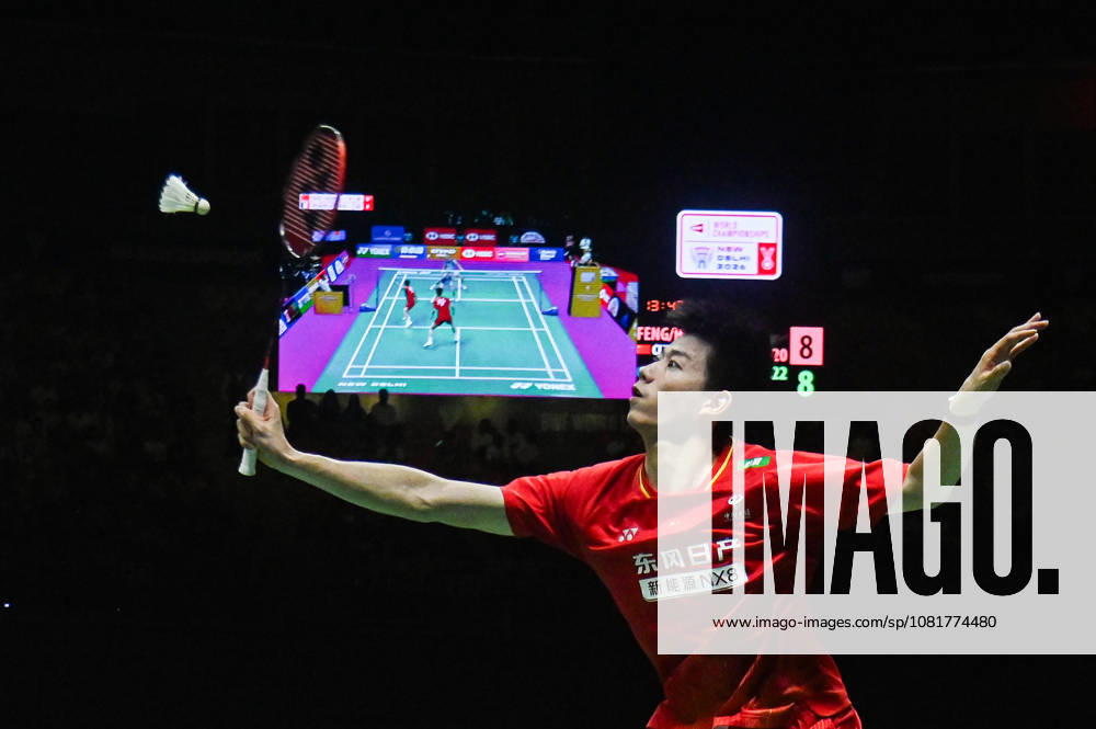 India BWF Championships 2026 Feng Yan Zhe of China in action against Thom Gicquel and Delphine Delrue of France during the Mixed Doubles Finals of the BWF World Championships 2026 in New Delhi, India, on August 23, 2026. Huang Dong Ping of China, who is not pictured, is also part of the Chinese team. New Delhi Delhi India