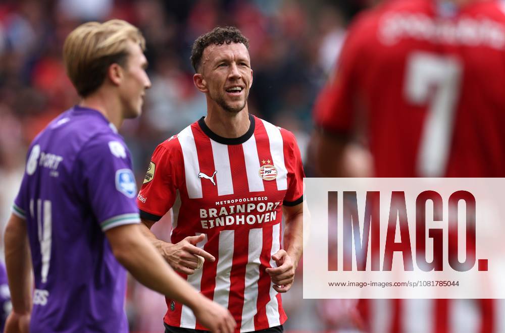 EINDHOVEN PSV Eindhoven forward Ivan Perisic scored during the Vriendenloterij Eredivisie match between PSV and FC Groningen at Philips Stadium on August 23, 2026, in Eindhoven, the Netherlands