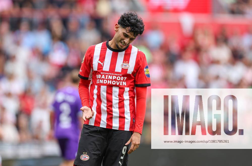 EINDHOVEN: PSV Eindhoven forward Ricardo Pepi during the Vriendenloterij Eredivisie match between PSV and FC Groningen at Philips Stadium on August 23, 2026, in Eindhoven, the Netherlands