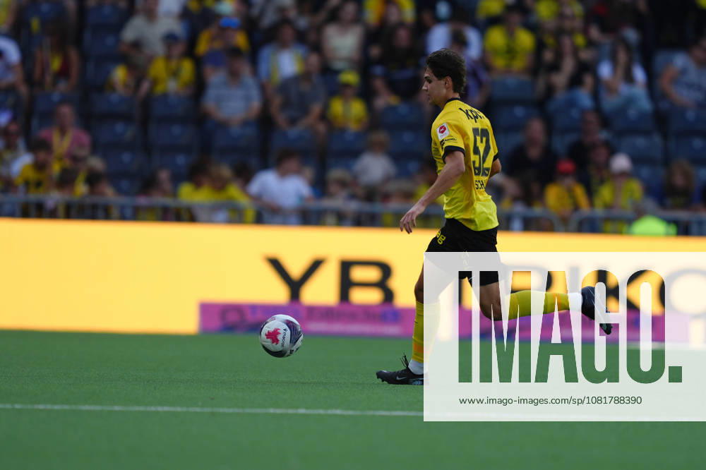 Noe Tschanz (52 YB) during the Brack Super League match between BSC Young Boys and FC Vaduz at Stadion Wankdorf on August 23, 2026 in Bern, Switzerland.
