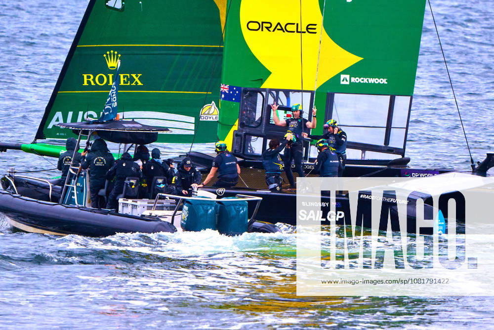 GER, Sail GP, Rockwool Germany Sail Grand Prix, Sassnitz, August 22–23, 2026, Germany, Saturday, August 23, 2026, Race Day 2, BONDS FLYING ROOS Sail GP Team Australia driver Tom Slingsby wins the final race, GER, Sail GP, Rockwool Germany Sail Grand Prix, Sassnitz, August 22–23, 2026, Germany, Saturday, August 23, 2026, Race Day 2,