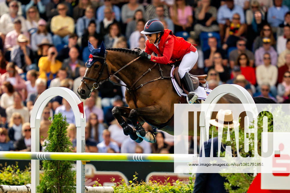 Laura Kraut on Baloutinue USA at the 2026 FEI Jumping World Championships in Aachen, Third Competition Individual Final, Longines Prize, August 23, 2026, FEI Jumping World Championships in Aachen 2026, Third Competition Individual Final, Longines Prize, August 23, 2026, Aachen