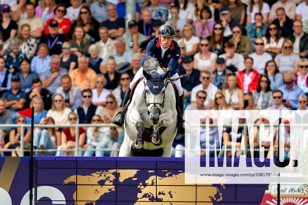 Scott Brash on Hello Mango GBR FEI Jumping World Championship Aachen 2026, Third Competition Individual Final, Longines Prize, August 23, 2026 FEI Jumping World Championship Aachen 2026, Third Competition Individual Final, Longines Prize, August 23, 2026, Aachen